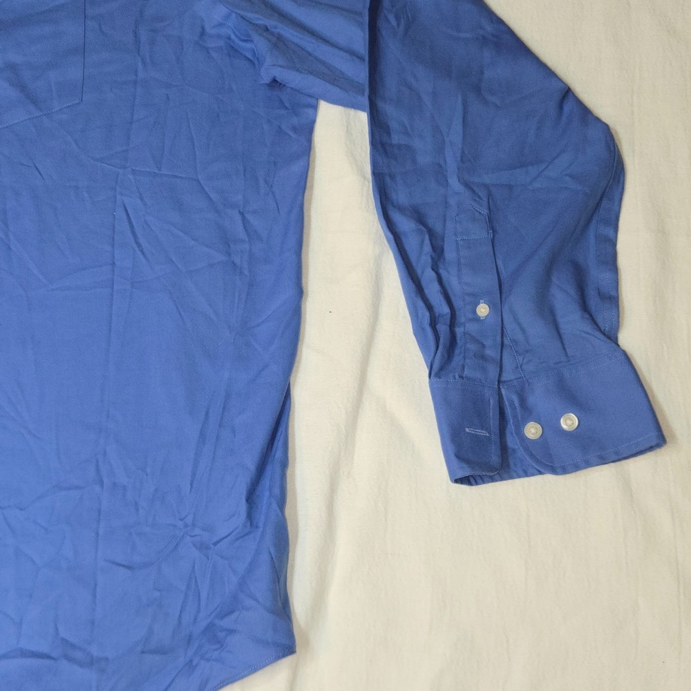 Merona "The Ultimate Shirt" Men's XXL Blue Long Sleeve Button Down 18-18 1/2 - Picture 2 of 16